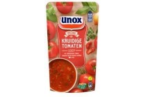 unox soep in zak kruidige tomatensoep