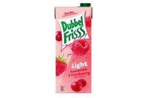 dubbelfrisss framboos en cranberry light