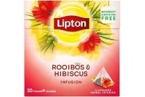 lipton rooibos en hibiscus infusion thee