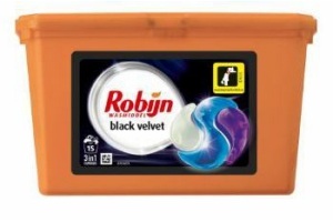 robijn vloeibaar wasmiddel 3 in 1 capsules black velvet