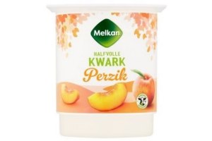 melkan halfvolle kwark perzik