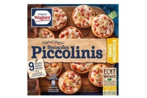 original wagner steinofen piccolinis tomate mozzarella 9 stuks 270 g