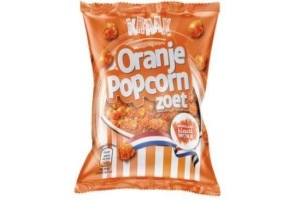 oranje zoete popcorn