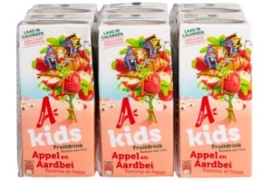 appelsientje kids fruitdrink appel en aardbei 6x200ml