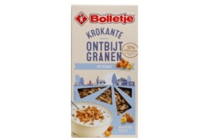 bolletje krokante ontbijtgranen notenmix