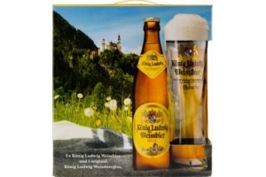 koenig ludwig geschenkverpakking met glas