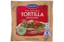 santa maria tortilla wraps medium 8 stuks 320 g