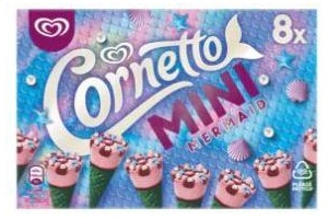 ola cornetto mini mermaid ijs 8 x 55ml