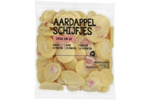 ah aardappelschijfjes spek ui