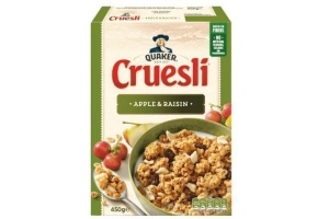 quaker cruesli appel radijs