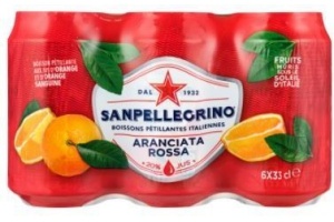 s pellegrino aranciata rossa