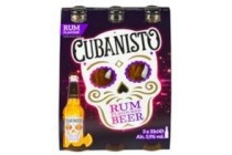 cubanisto rum flavoured beer