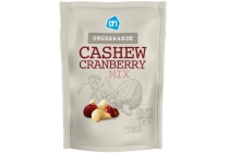 ah ongebrande mix cashew cranberry 200 gram
