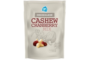 ah ongebrande mix cashew cranberry 200 gram