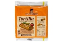 la morena mais tortilla wraps