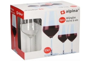 alpina luxe rode wijnglazen