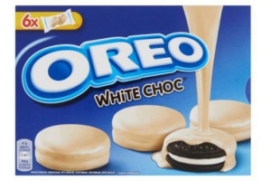 oreo koekjes omhuld met witte chocolade