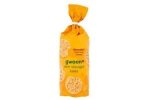 g woon rijstwafels met kaas smaak