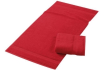 luxe badstof handdoeken 2 pack rood