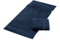 luxe badstof handdoeken 2 pack donkerblauw