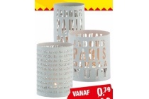 windlicht zink