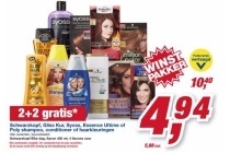 schwarzkopf gliss kur syoss essence ultimate of poly shampoo conditioner of haarkleuringen