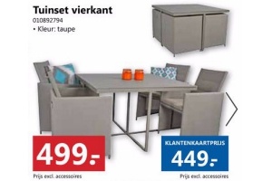 tuinset vierkant