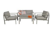 loungeset taupe aluminium