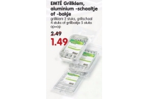 emt en eacute grillklem aluminium schaaltje of bakje