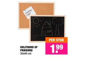 krijtbord of prikbord
