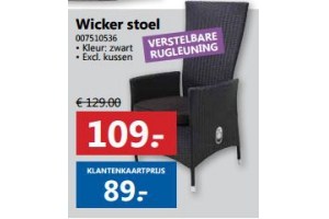 wicker stoel