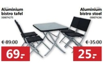 aluminium bistro tafel