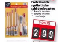 professionele synthetische schilderskwasten