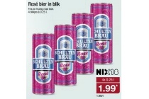 rose bier in blik