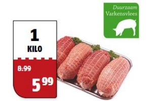 magere varkensrollade