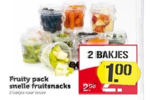fruity pack snelle fruitsnack