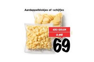 aardappelblokjes of schijfjes