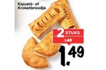 kipsat en eacute of kroketbroodje