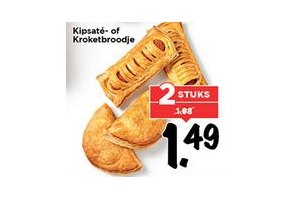 kipsat en eacute of kroketbroodje