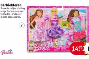 actie Smelten spanning Barbiekleren €6,99 - Beste.nl
