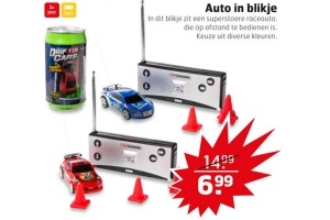 auto in blikje