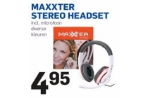 maxxter stereo headset