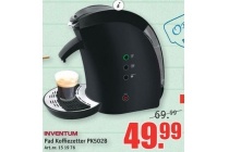 pad koffiezetter pk502b