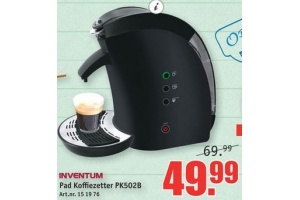 pad koffiezetter pk502b