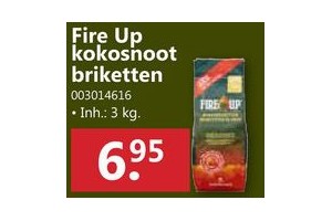 fire up kokosnoot briketten