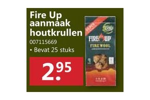 fire up aanmaak houtkrullen