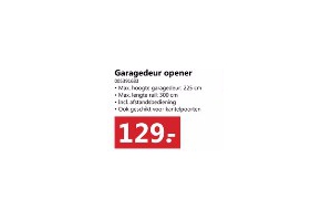 garagedeur opener