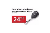 extra afstandbediening voor garagedeur opener