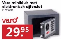 varo minikluis met elektronisch cijferslot