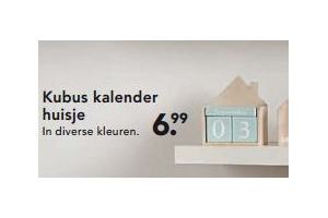 kubus kalender huisje